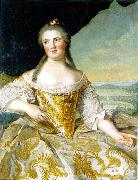 Jean Marc Nattier daughter of Louis XV and wife of Duke Felipe I of Parma oil